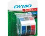 Лента для принтера Dymo Omega, 9 мм*3 м, ассорти, шрифт-белый