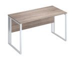 Стол Комус Мебель К-Loft 1380х670х752 дуб сонома темный/белый