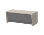 Стол для руководителя Fregat 1800х968х761 дуб скандинавский/базальт