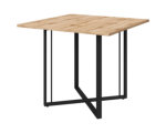 Стол переговорный K-Loft Director 900х900х752 дуб натуральный/черный