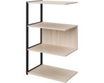 Полустеллаж для документов K-Loft открытый 645х400х1068 дуб скандинавский/черный