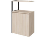 Полустеллаж для документов K-Loft с нижней дверцей 645х400х1068 дуб скандинавский/черный