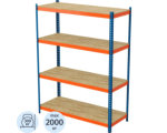 Стеллаж Векстор 2000х1533х608, 4 яруса, фанера