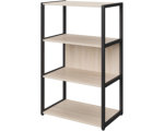 Стеллаж для документов K-Loft открытый 670х400х1068 дуб скандинавский/черный