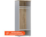 Корпус гардероба Комус Мебель К-Loft 786х616х2106 дуб натуральный/белый