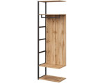 Секция гардеробная K-Loft 645х400х2105 дуб натуральный/черный