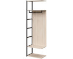 Секция гардеробная K-Loft 645х400х2105 дуб скандинавский/черный