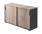 Шкаф-купе Комус Мебель К-Loft 1370х420х752 дуб сонома темный/графит