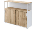 Шкаф-купе Комус Мебель К-Loft 1370х420х1116 дуб натуральный/белый