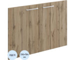 Двери для тумбы для оргтехники Комус Мебель К-Loft (2шт.) 764х516 дуб натуральный