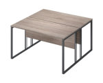 Рабочая станция Комус Мебель К-Loft 1380х1370х752 дуб сонома темный/черный