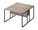 Рабочая станция Комус Мебель К-Loft 1180х1370 дуб сонома темный/черный