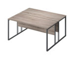 Рабочая станция Комус Мебель К-Loft 1580х1370 дуб сонома темный/черный