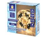 Электрогирлянда-нить уличная IP44, 35 м, 1000 LED, теплый белый, 220V, ЗОЛОТАЯ СКАЗКА, 591359