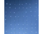 Электрогирлянда Дождь 2x6 м 1200LED мерц. IP44 отсоед.нити, хол.бел.