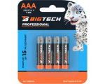 Батарейка AAA мизинчиковая BigTech Professional (4 штуки в упаковке) 