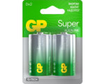 Батарейка GP Super D/LR20/13A алкалиновая, 2шт/блистер