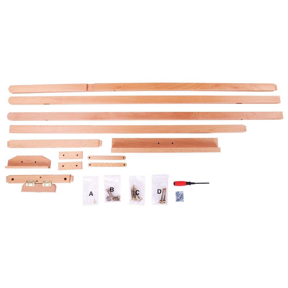 Мольберт напольный из бука, 158х50х87 см, высота холста до 121 см, лакированный, BRAUBERG ART CLASSIC