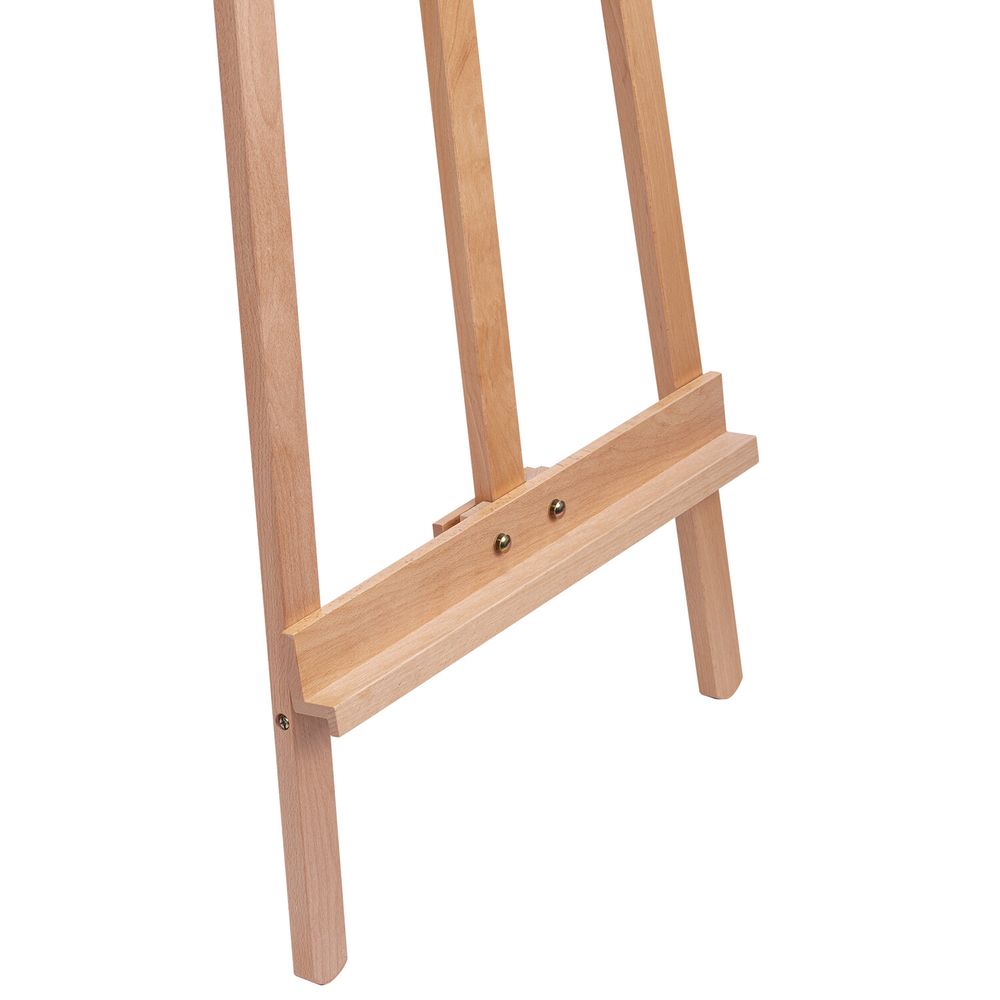 Мольберт напольный из бука, 158х50х87 см, высота холста до 121 см, лакированный, BRAUBERG ART CLASSIC