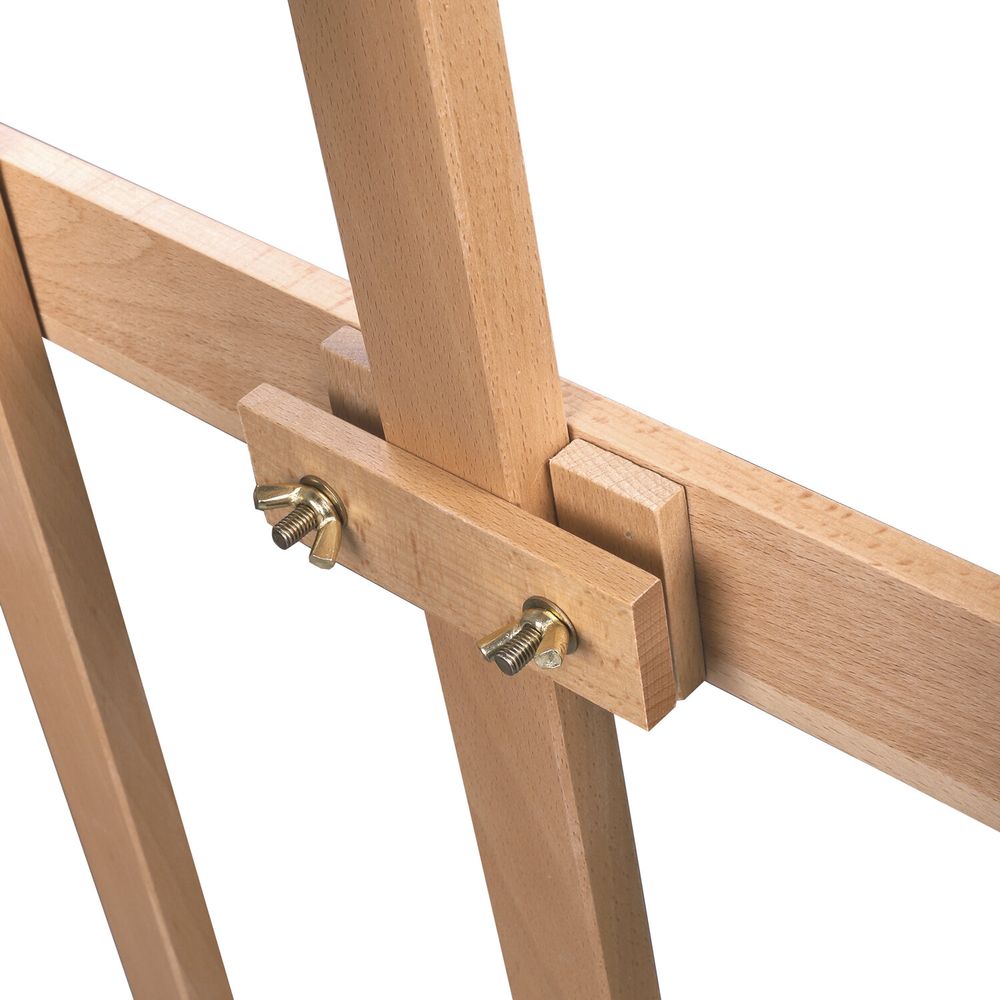 Мольберт напольный из бука, 158х50х87 см, высота холста до 121 см, лакированный, BRAUBERG ART CLASSIC