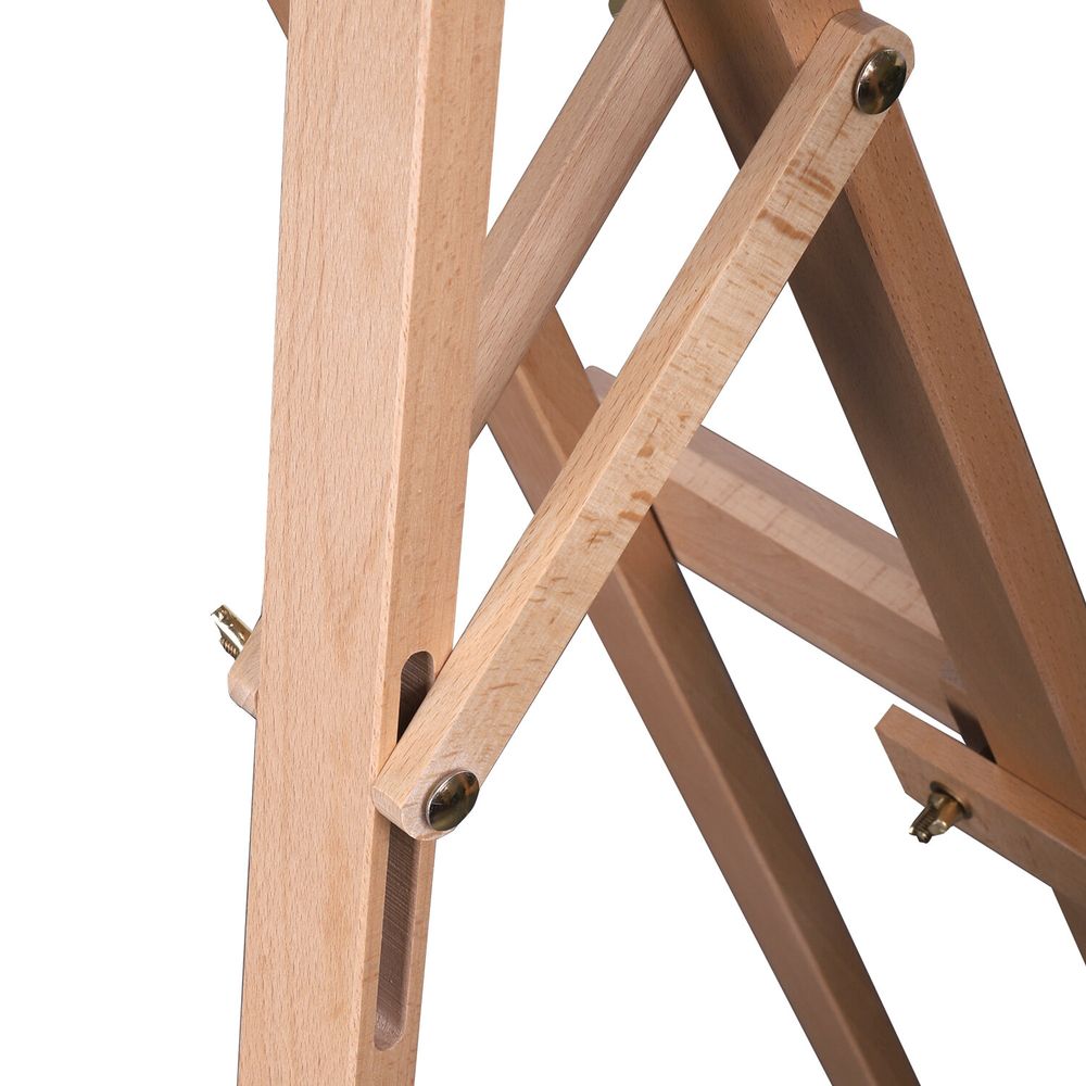 Мольберт напольный из бука, 158х50х87 см, высота холста до 121 см, лакированный, BRAUBERG ART CLASSIC