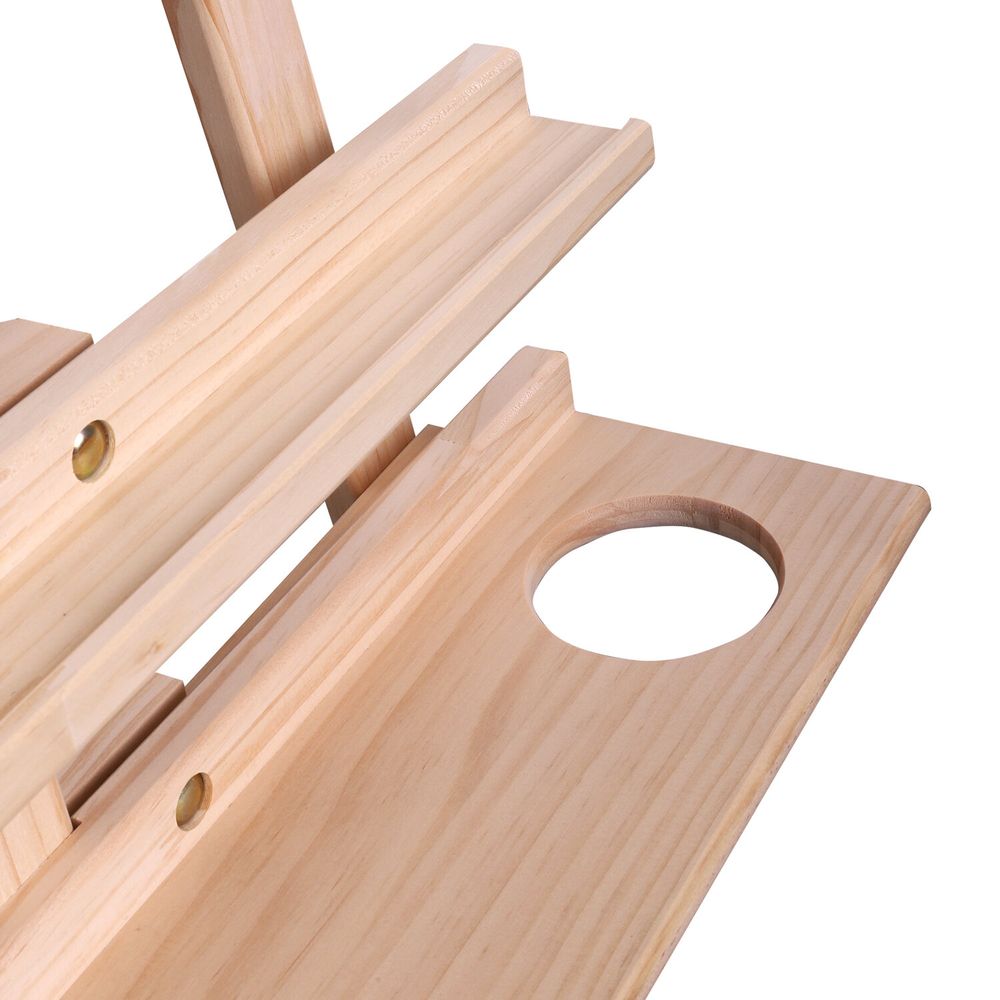 Мольберт напольный из сосны Лира с полкой, 170х55х70 см, высота холста до 107 см, BRAUBERG ART CLASSIC