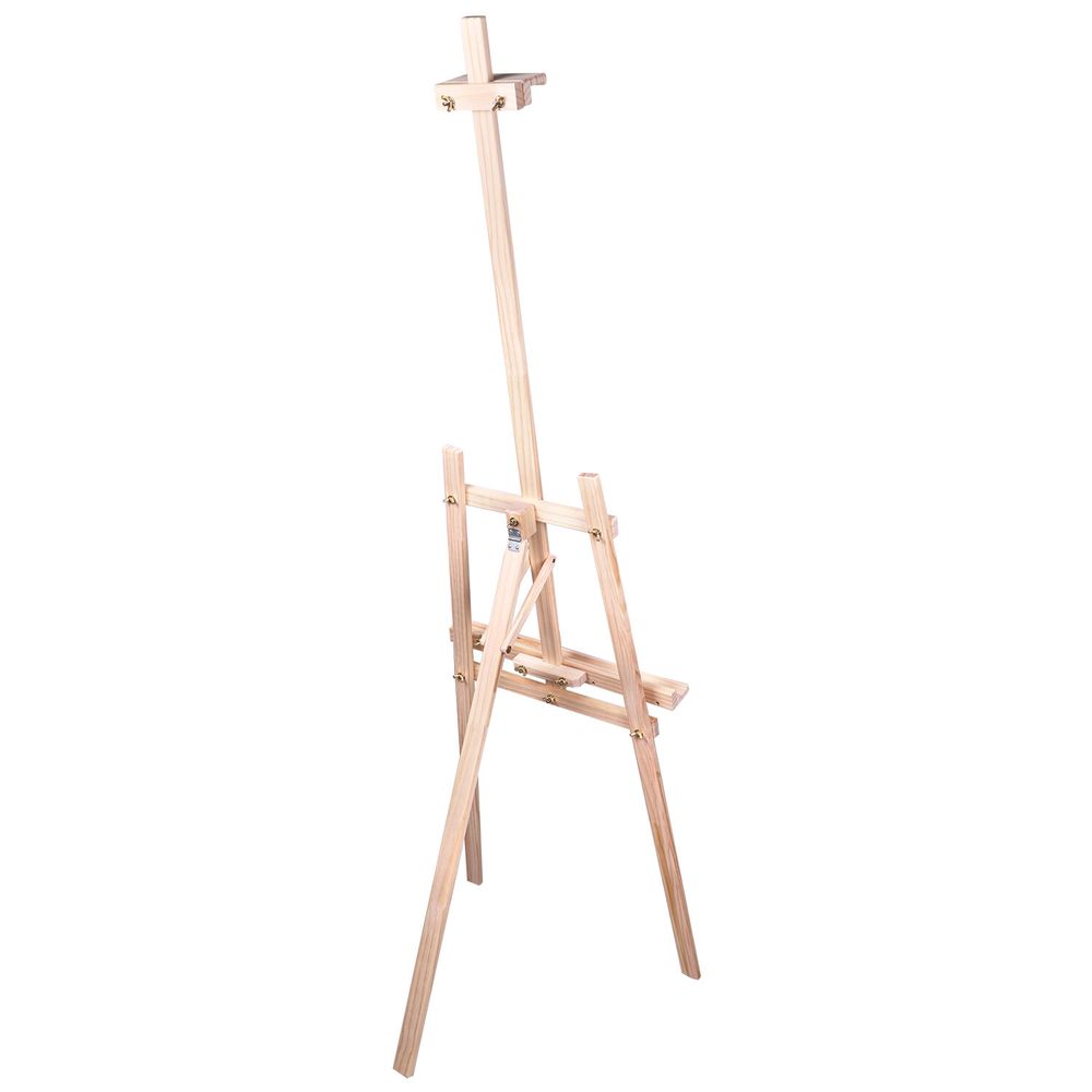 Мольберт напольный из сосны Лира, 170х55х70 см, высота холста до 107 см, BRAUBERG ART CLASSIC