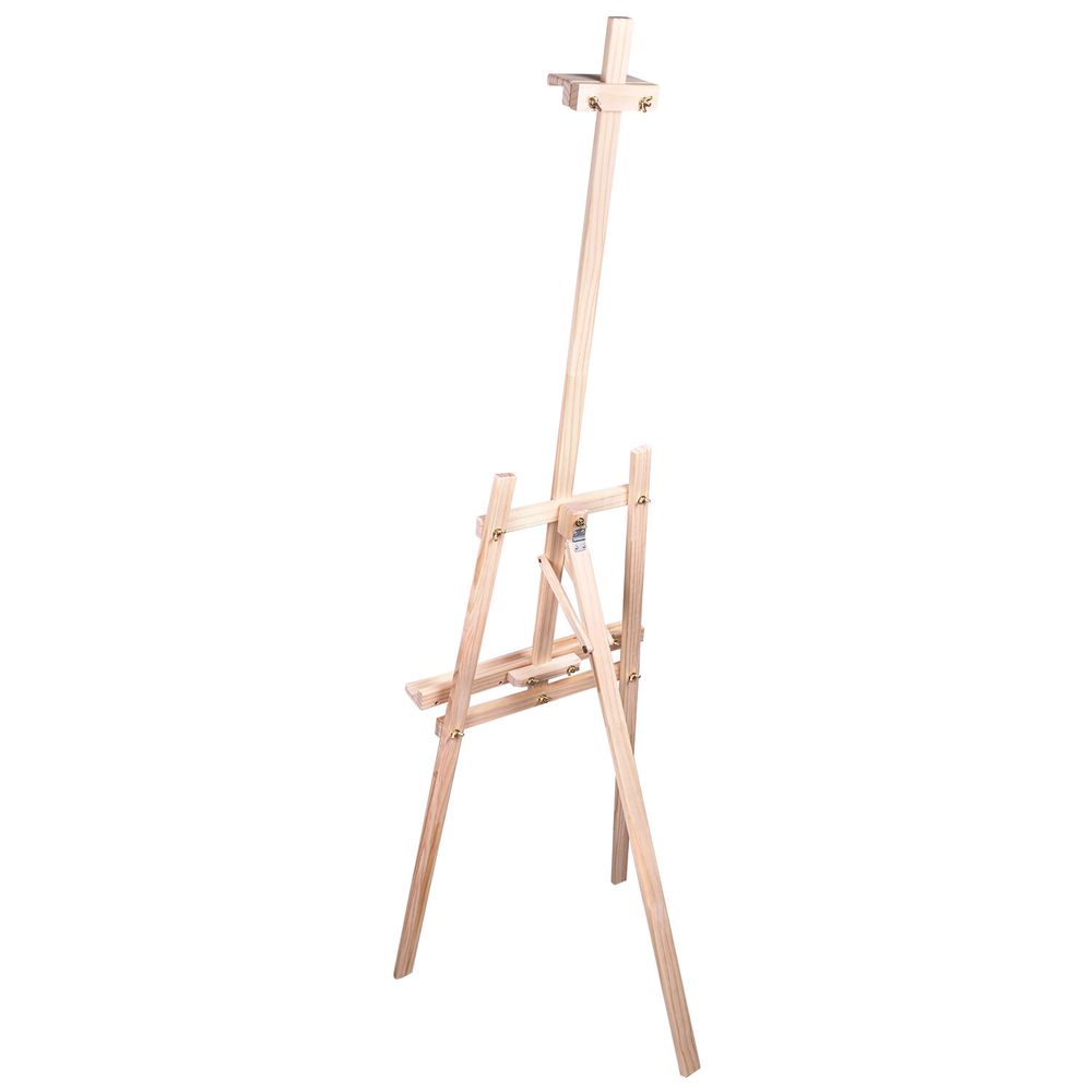 Мольберт напольный из сосны Лира, 170х55х70 см, высота холста до 107 см, BRAUBERG ART CLASSIC