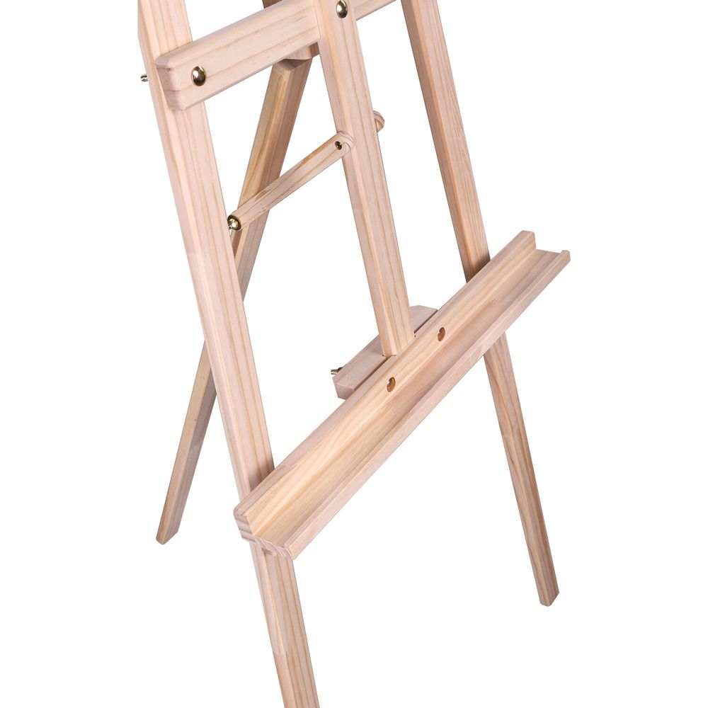 Мольберт напольный из сосны Лира, 170х55х70 см, высота холста до 107 см, BRAUBERG ART CLASSIC