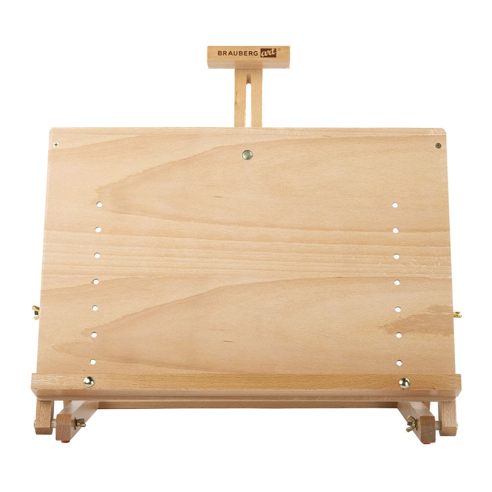 Мольберт настольный BRAUBERG ART CLASSIC, регулируемый верхний держатель, 50х37х39 см, бук