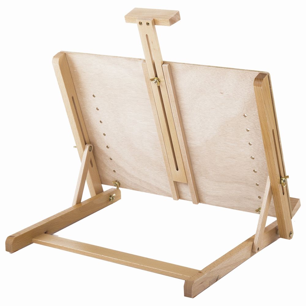 Мольберт настольный BRAUBERG ART CLASSIC, регулируемый верхний держатель, 50х37х39 см, бук