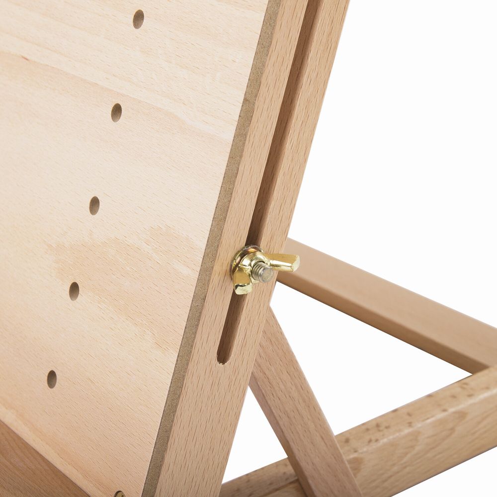 Мольберт настольный BRAUBERG ART CLASSIC, регулируемый верхний держатель, 50х37х39 см, бук