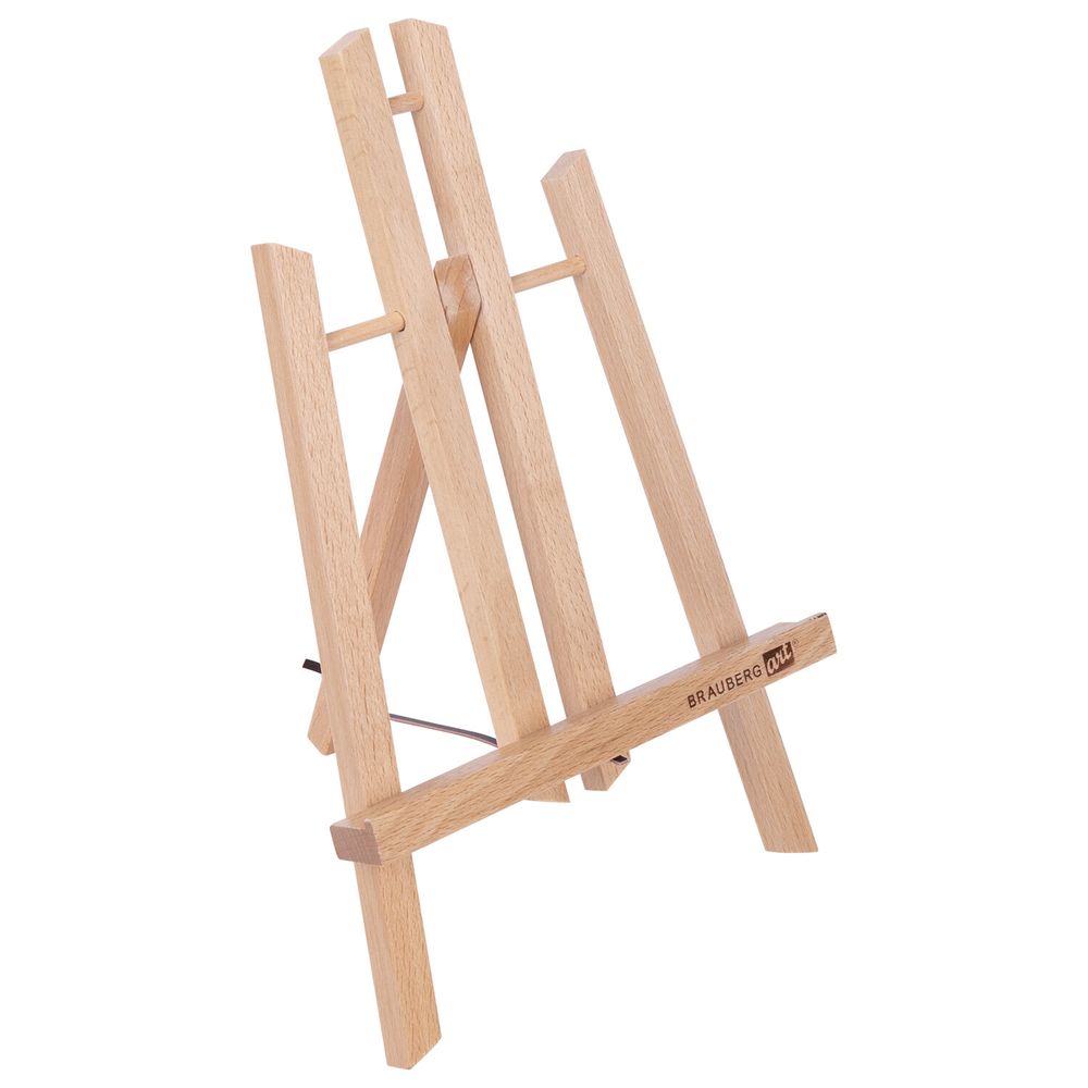 Мольберт настольный из бука 19х16х28 см, высота холста до 30 см, лакированный, BRAUBERG ART CLASSIC