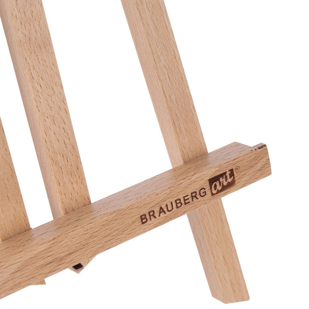 Мольберт настольный из бука 19х16х28 см, высота холста до 30 см, лакированный, BRAUBERG ART CLASSIC