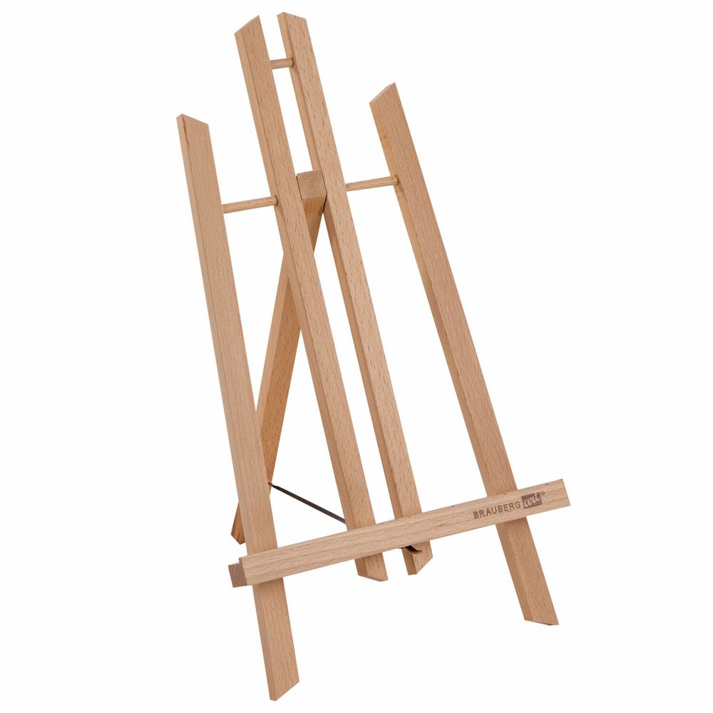 Мольберт настольный из бука 21х26х36 см, высота холста до 40 см, лакированный, BRAUBERG ART CLASSIC