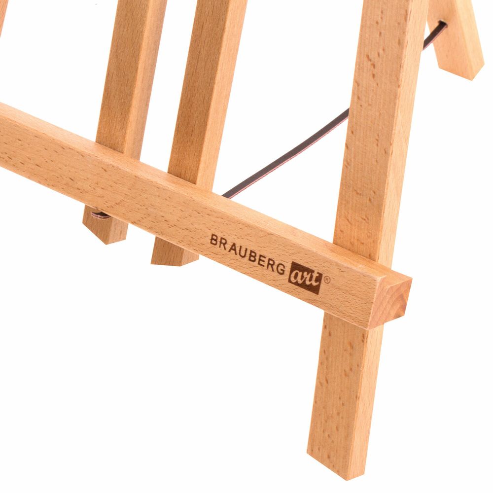 Мольберт настольный из бука 24х30х46 см, высота холста до 50 см, лакированный, BRAUBERG ART CLASSIC