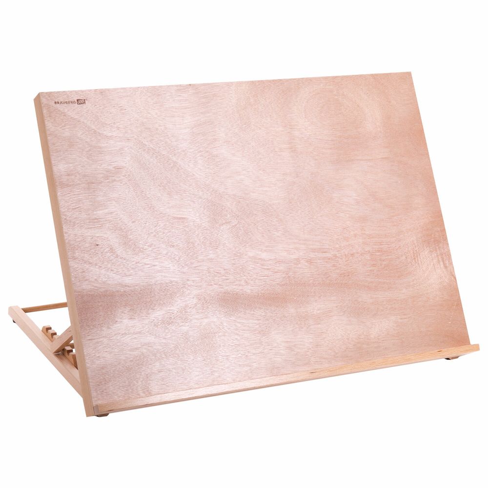 Мольберт настольный из бука А2, 65х48х47 см, регулируемый угол наклона, BRAUBERG ART CLASSIC