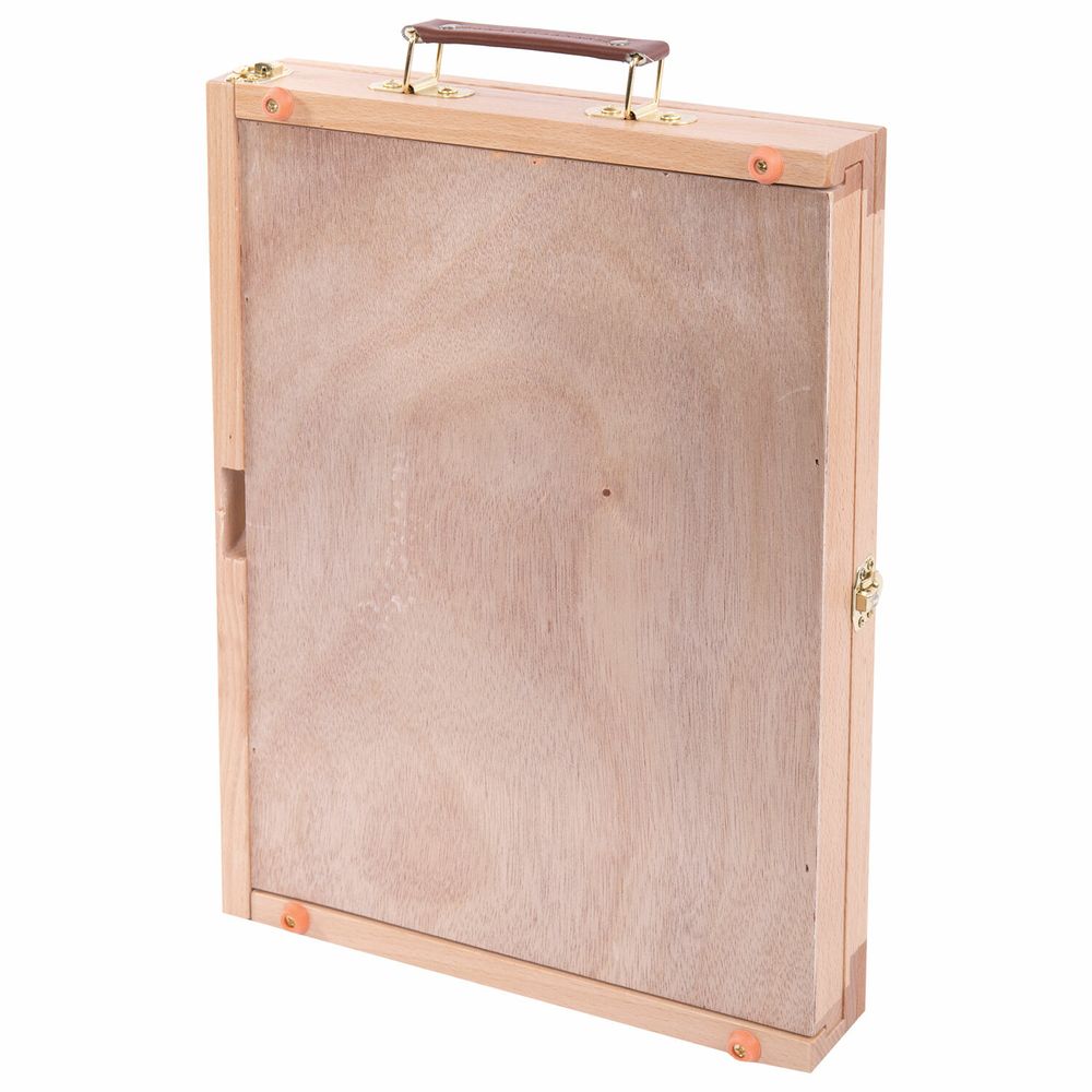 Мольберт настольный из бука с выдвижным ящиком, 34,5х26х27 см, холст до 30 см, BRAUBERG ART