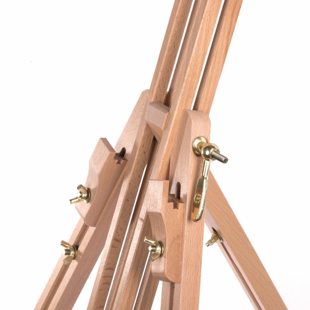 Мольберт полевой - тренога из сосны, высота 86-181 см, высота холста 104 см, BRAUBERG ART