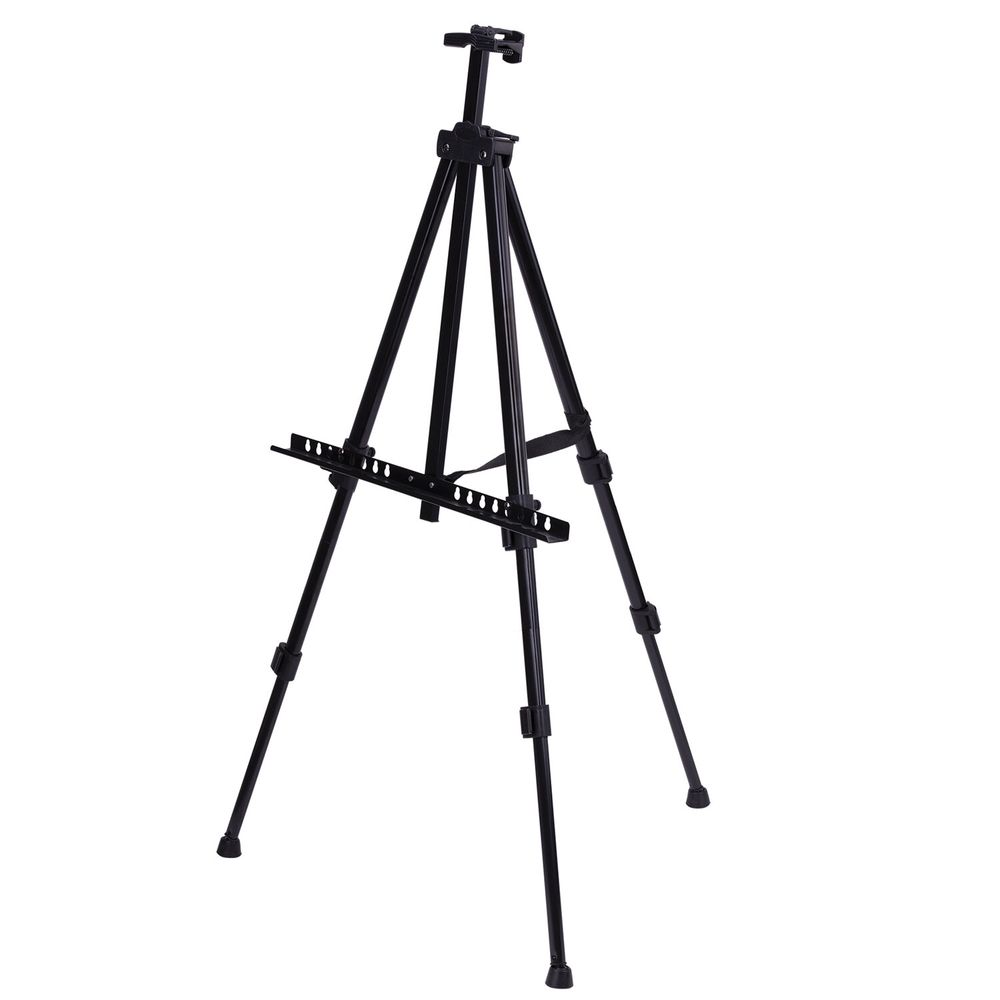 Мольберт-тренога металлический переносной, телескопический, 117х164х94 см, чехол, BRAUBERG ART