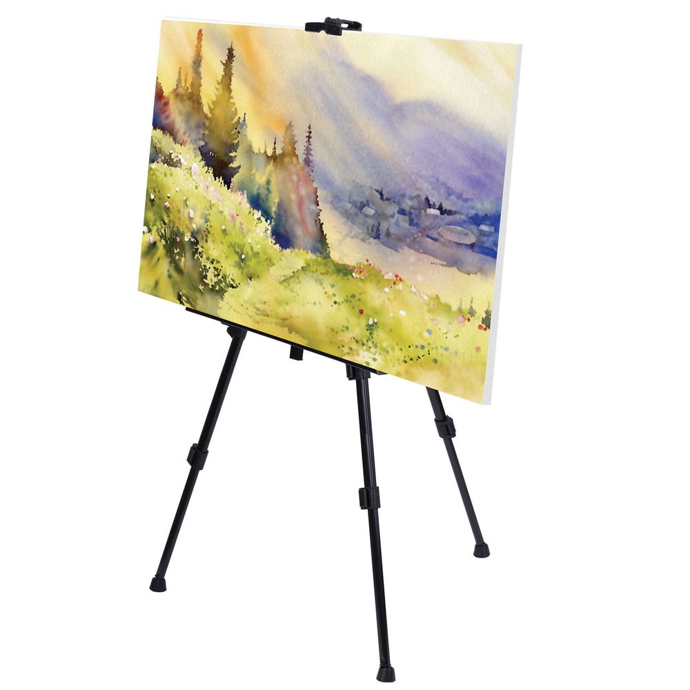 Мольберт-тренога металлический переносной, телескопический, 117х164х94 см, чехол, BRAUBERG ART