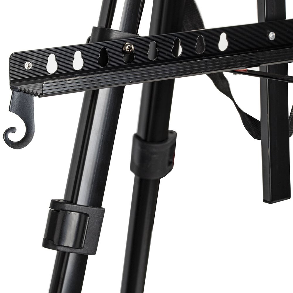 Мольберт-тренога металлический переносной, телескопический, 140х201х103 см, чехол, BRAUBERG ART