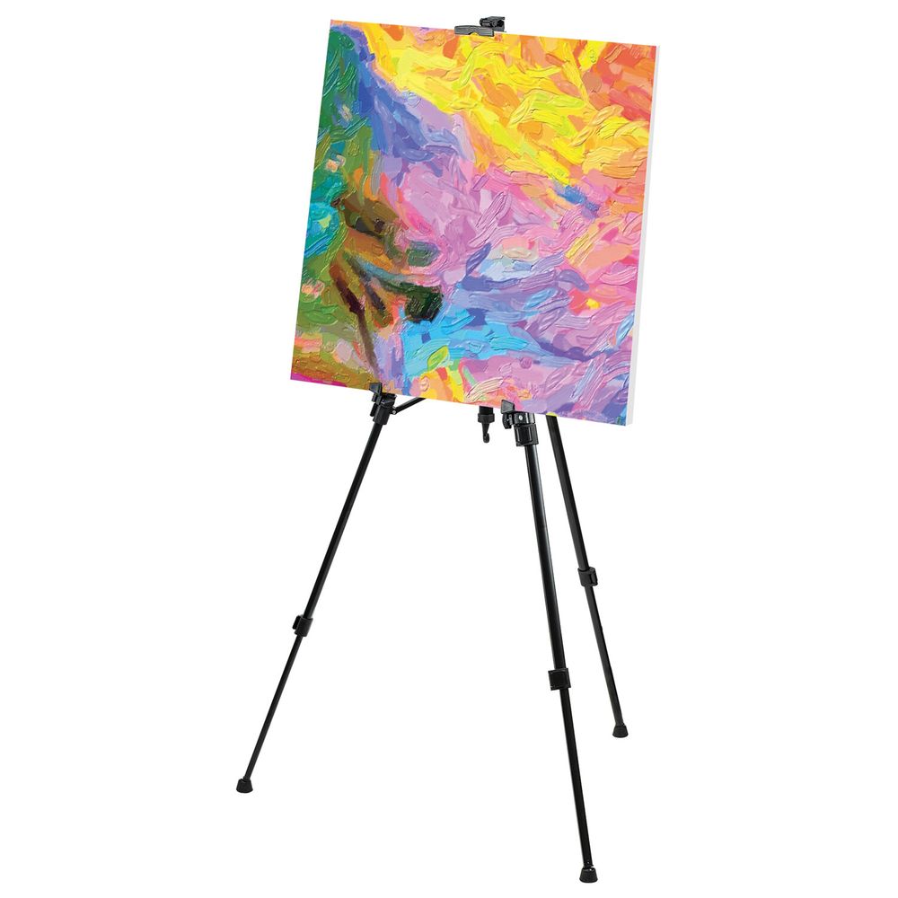 Мольберт-тренога металлический переносной, телескопический, 92х156х80 см, чехол, BRAUBERG ART