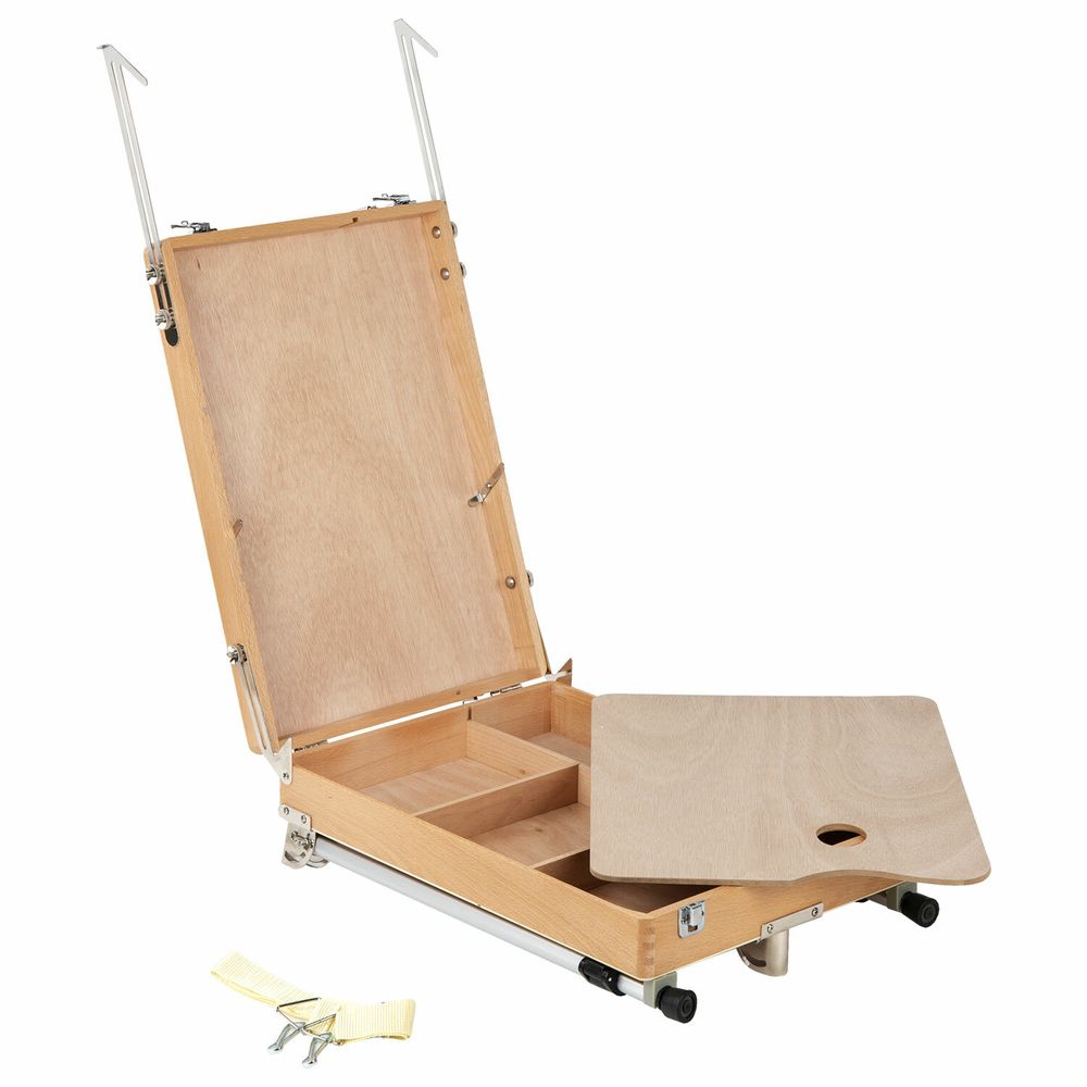 Этюдник из бука, 47х33х8,5 см, высота холста до 60 см, ножки алюминий 78 см, BRAUBERG ART