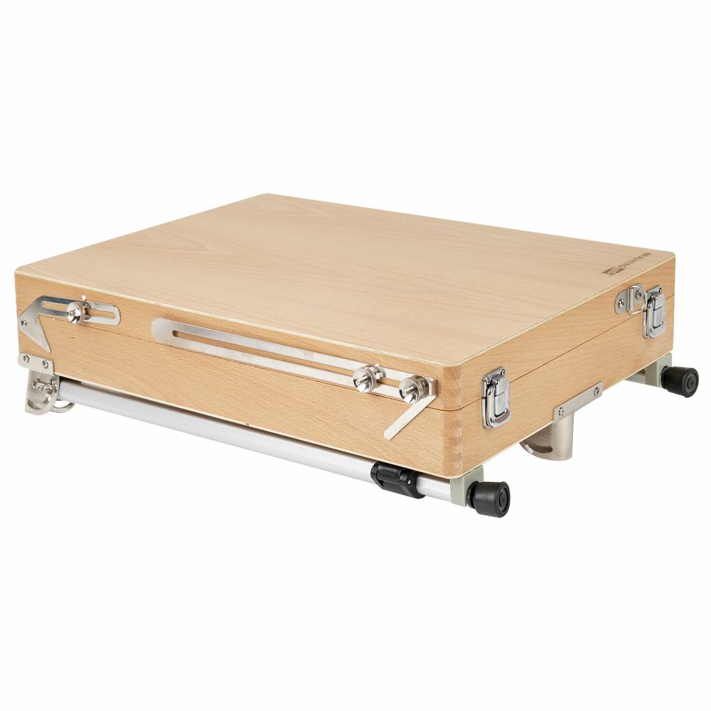 Этюдник из бука, 47х33х8,5 см, высота холста до 60 см, ножки алюминий 78 см, BRAUBERG ART