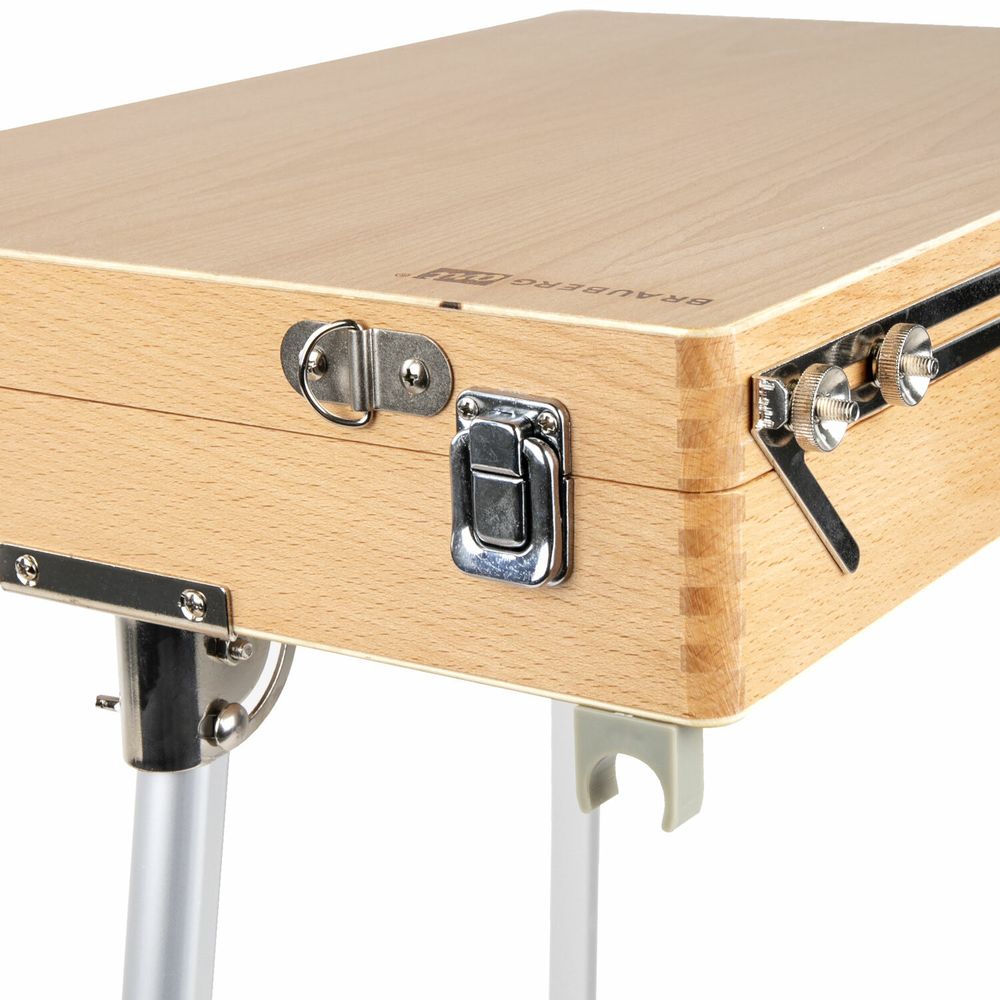 Этюдник из бука, 47х33х8,5 см, высота холста до 60 см, ножки алюминий 78 см, BRAUBERG ART