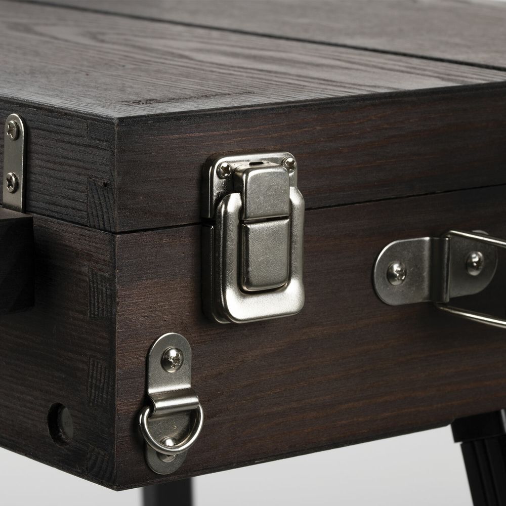 Этюдник-мольберт BRAUBERG ART PREMIERE, алюминиевые ножки, холст до 82 см, кофейный