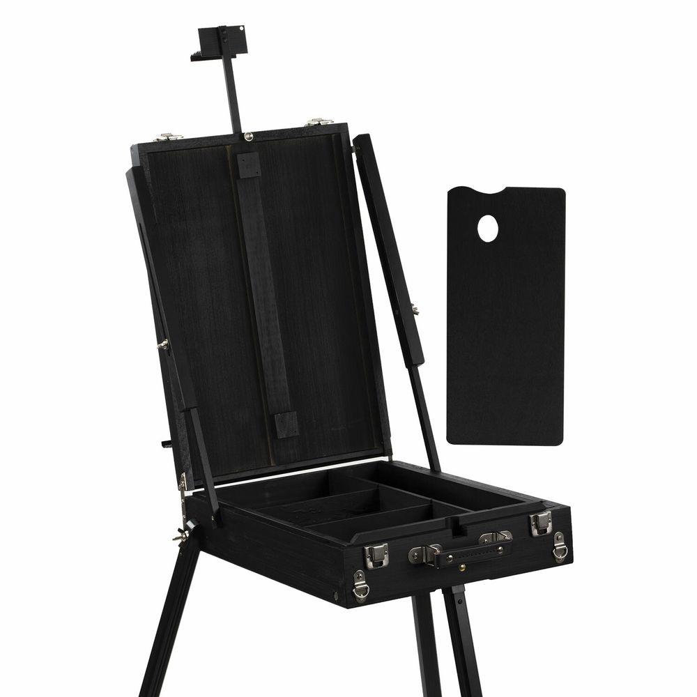 Этюдник-мольберт BRAUBERG ART PREMIERE, алюминиевые ножки, холст до 82 см, черный