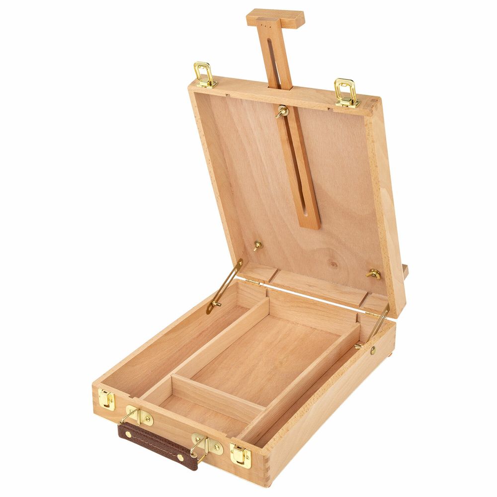 Этюдник-мольберт из бука настольный с ящиком, 27х37х67 см, высота холста до 53 см, BRAUBERG ART