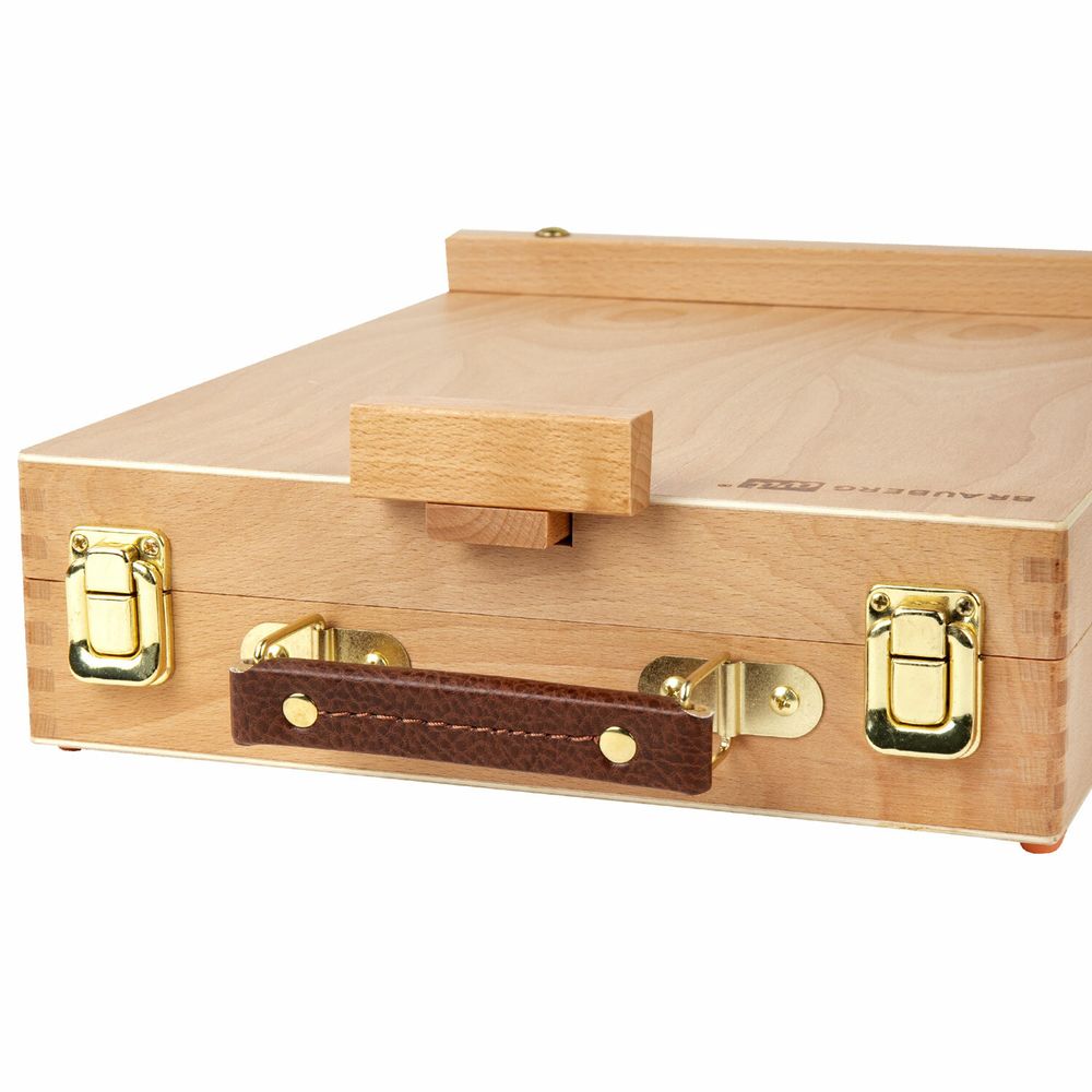 Этюдник-мольберт из бука настольный с ящиком, 27х37х67 см, высота холста до 53 см, BRAUBERG ART